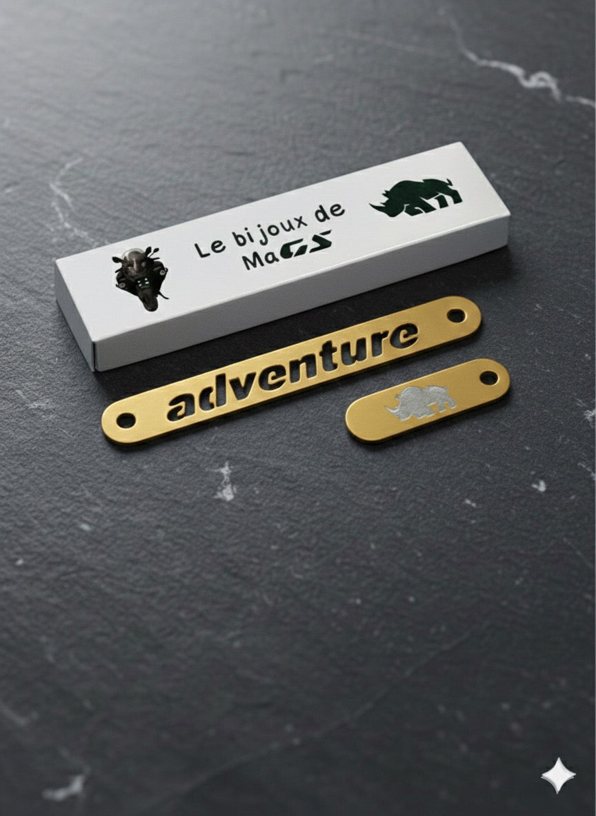 Plaque Dorée pour moto GS 1300 Adventure 2025