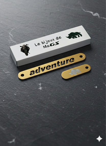 Plaque Dorée pour moto GS 1300 Adventure 2025